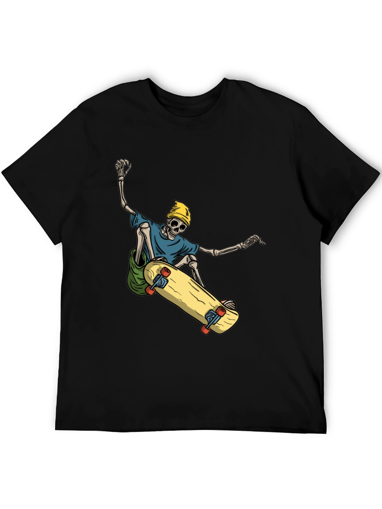 Skateboarding Skeleton Graphic Tee - Cool and Unique!