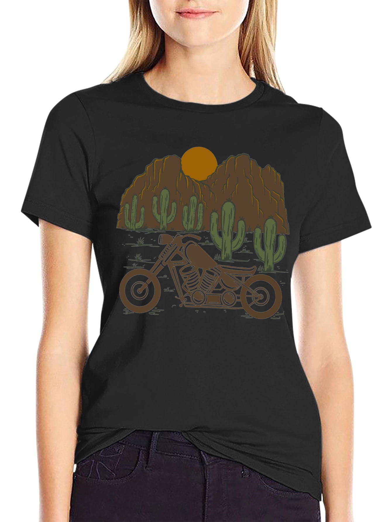 Motorcycle Desert Graphic Tee