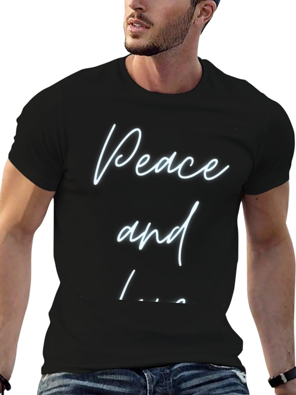 Peace and Love T-Shirt - Casual Comfort