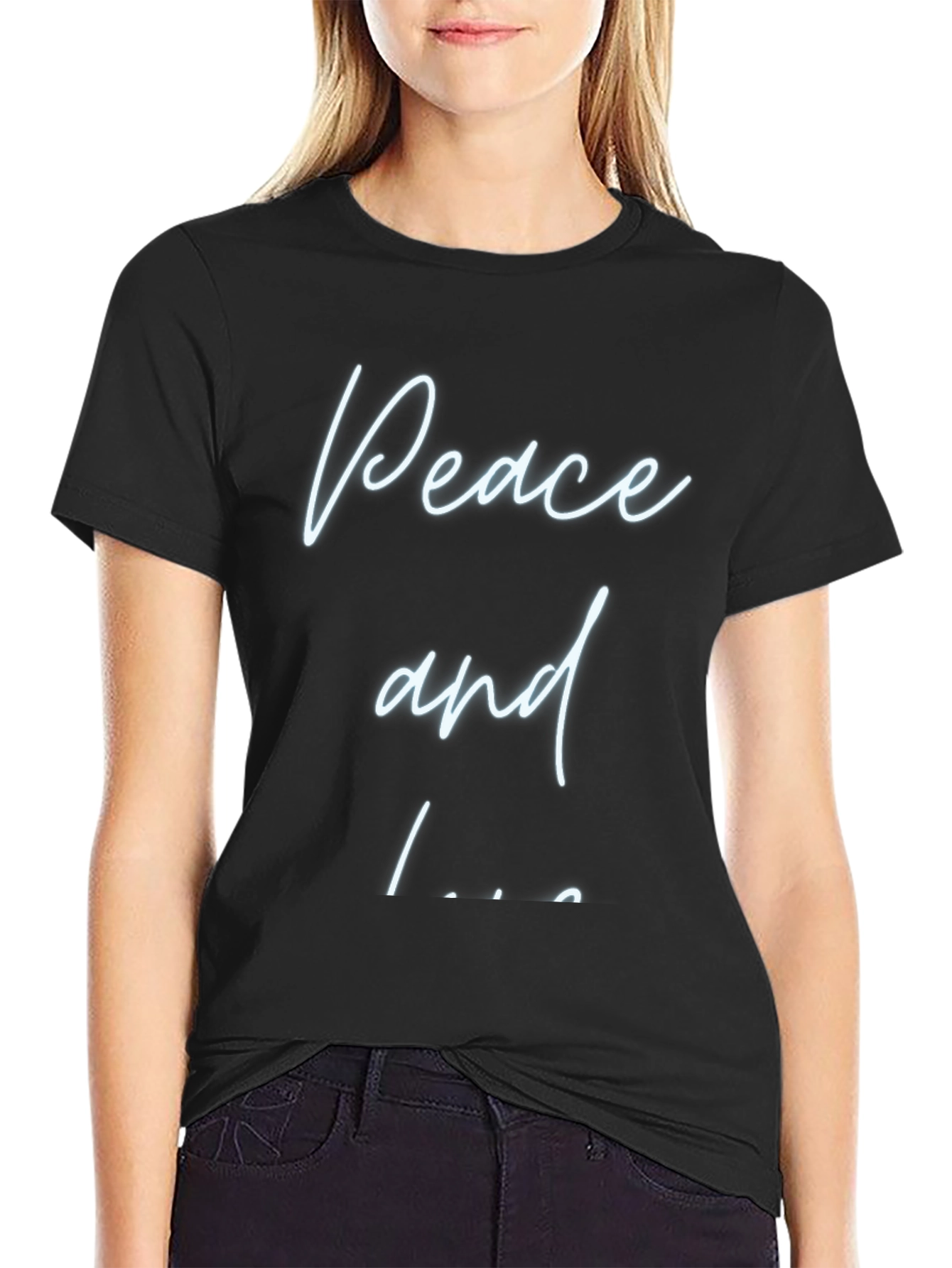 Peace and Love T-Shirt - Casual Comfort