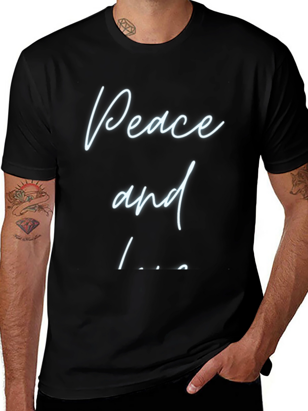 Peace and Love T-Shirt - Casual Comfort