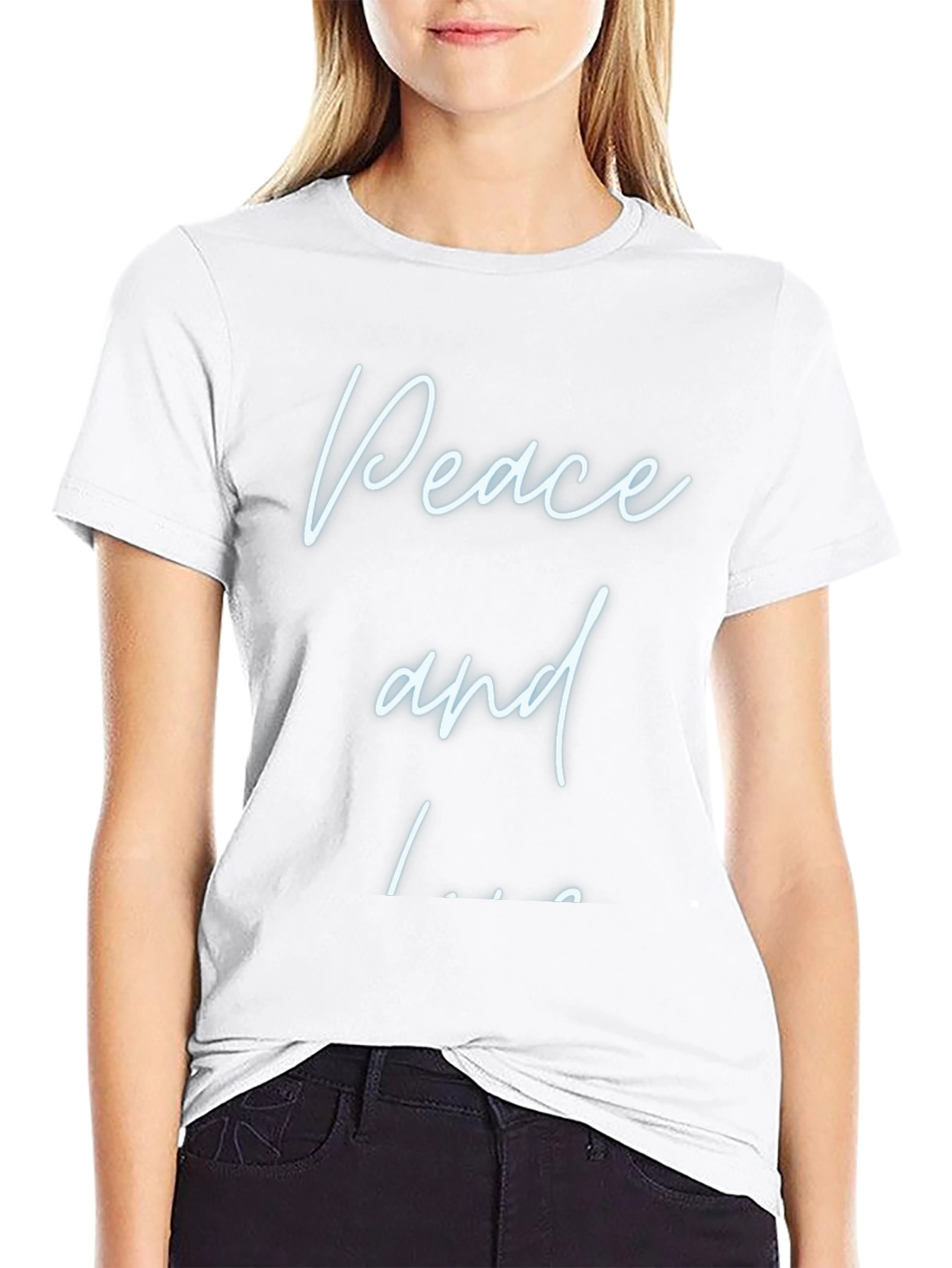 Peace and Love T-Shirt - Casual Comfort