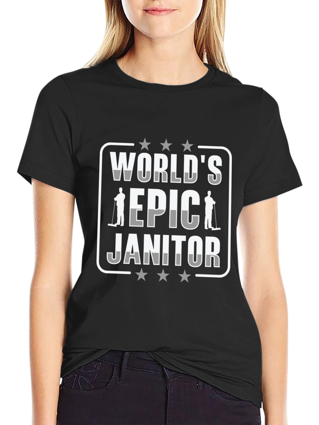 Worlds Epic Janitor Graphic T-Shirt