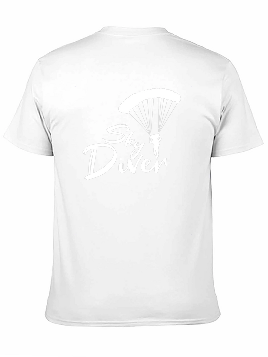 Sky Diver Graphic Tee - Black Cotton T-Shirt