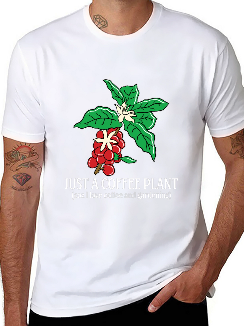 Coffee Plant Lover T-Shirt Gardening Gift Tee