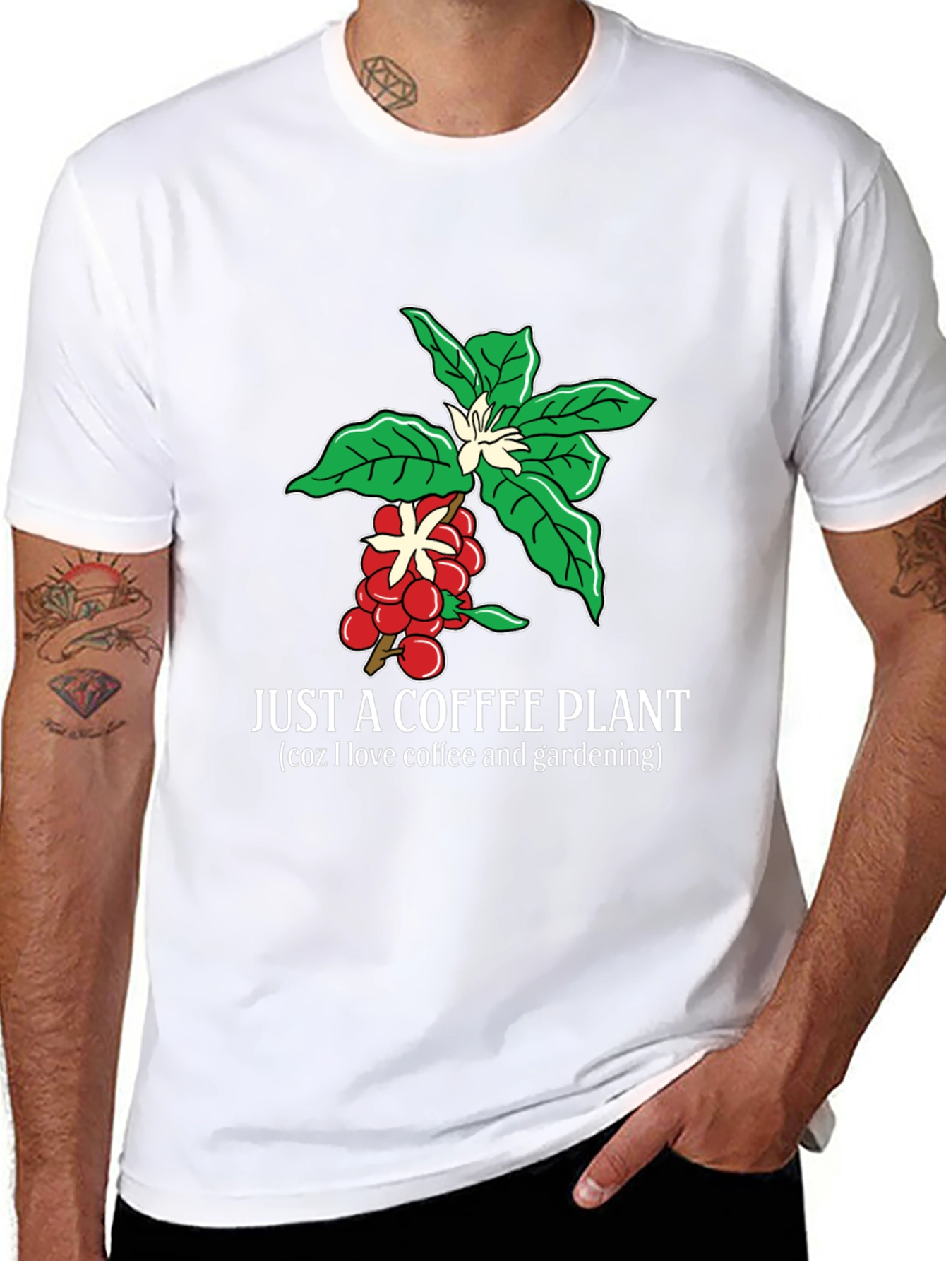 Coffee Plant Lover T-Shirt Gardening Gift Tee