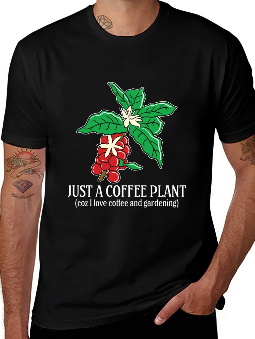 Coffee Plant Lover T-Shirt Gardening Gift Tee
