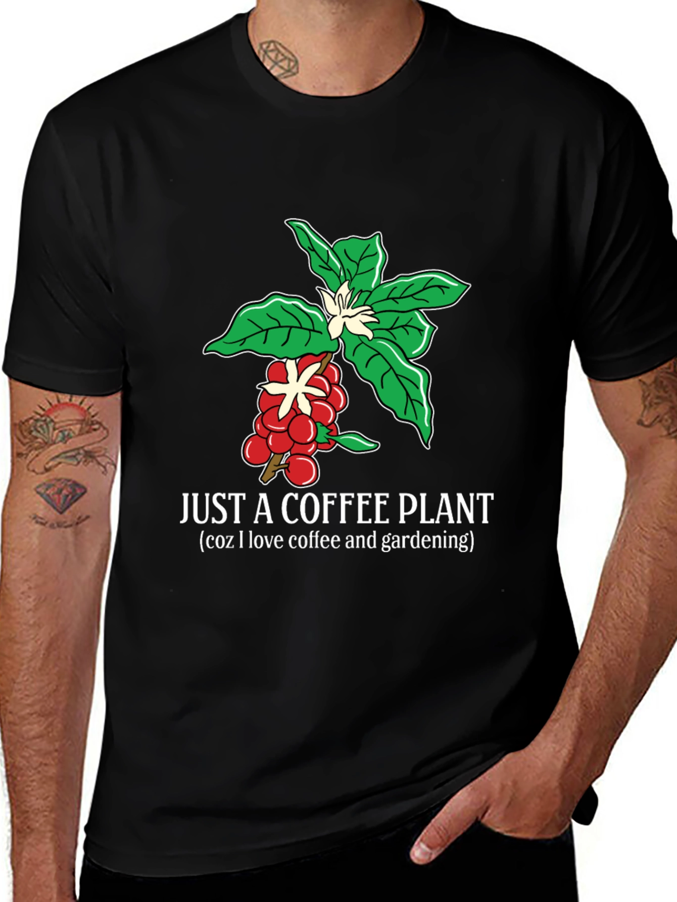 Coffee Plant Lover T-Shirt Gardening Gift Tee