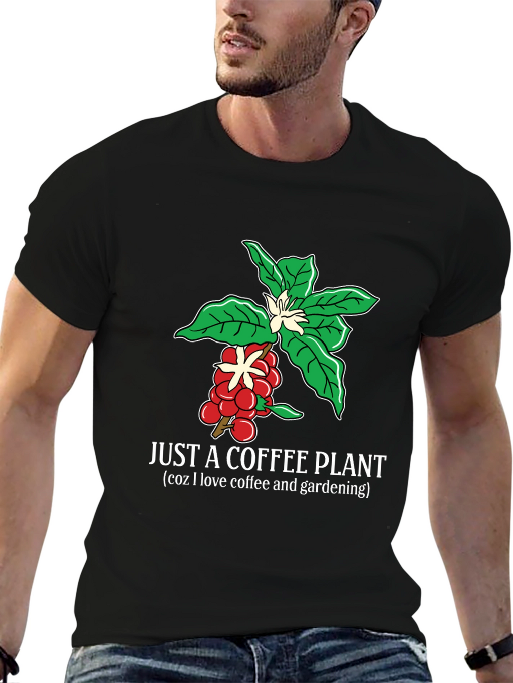 Coffee Plant Lover T-Shirt Gardening Gift Tee