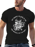 My Happy Place Motorcycle Graphic Tee