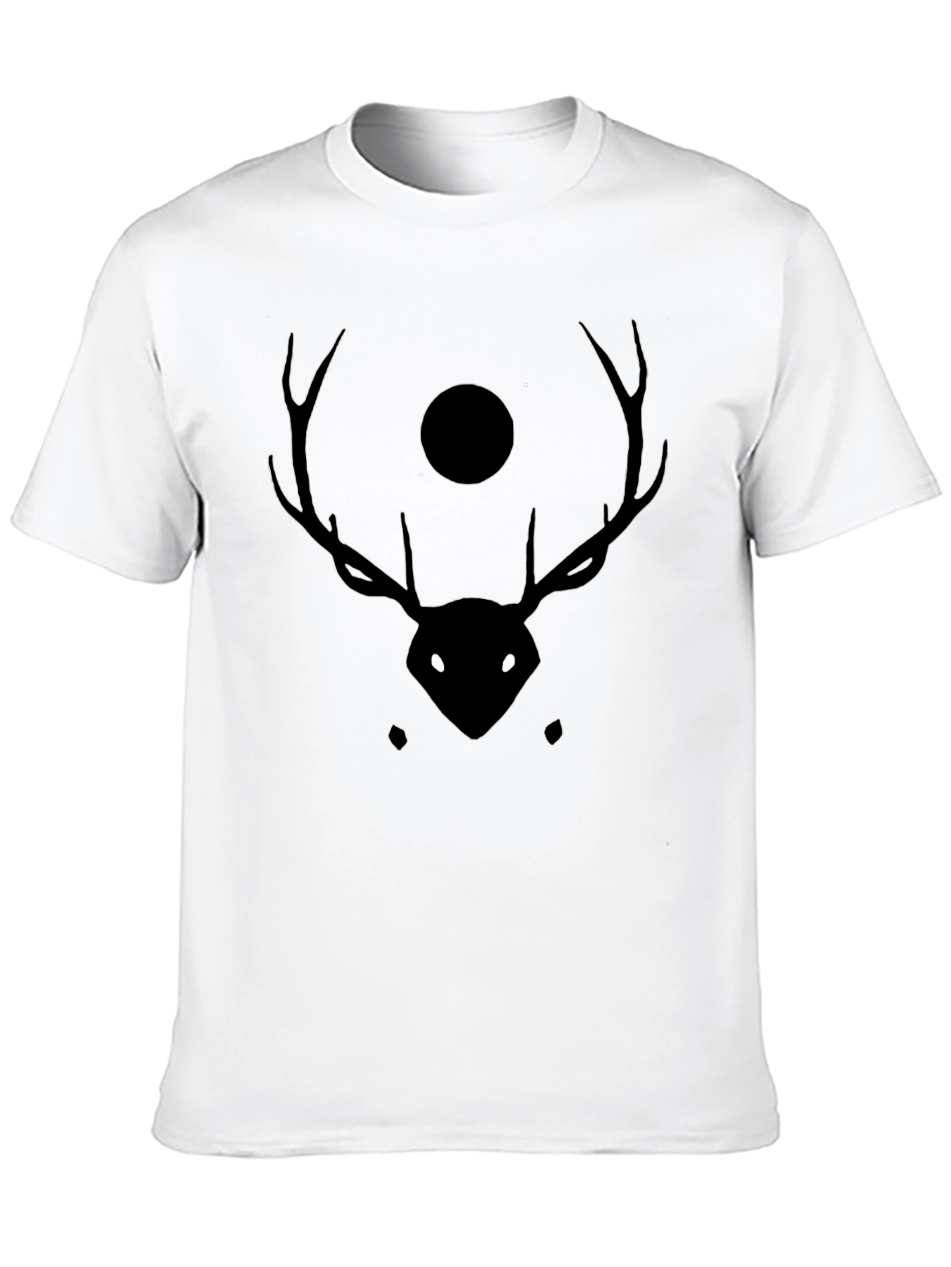 Mystic Deer Black T-Shirt - Stylish Graphic Tee