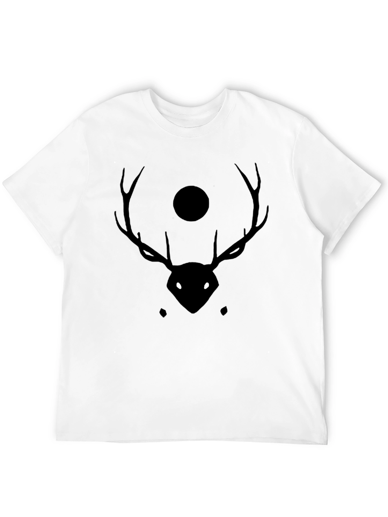 Mystic Deer Black T-Shirt - Stylish Graphic Tee