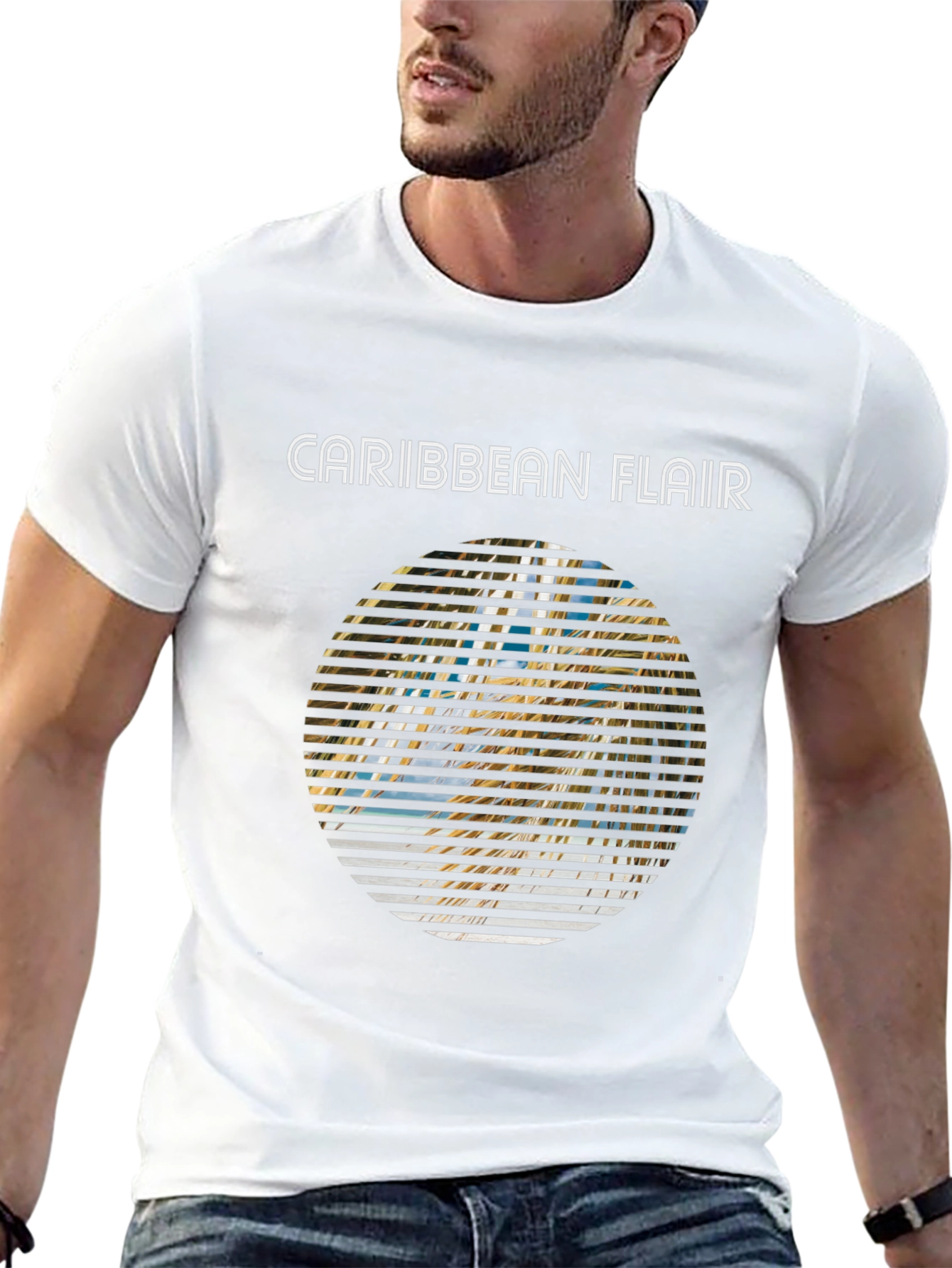 Caribbean Flair Graphic T-Shirt