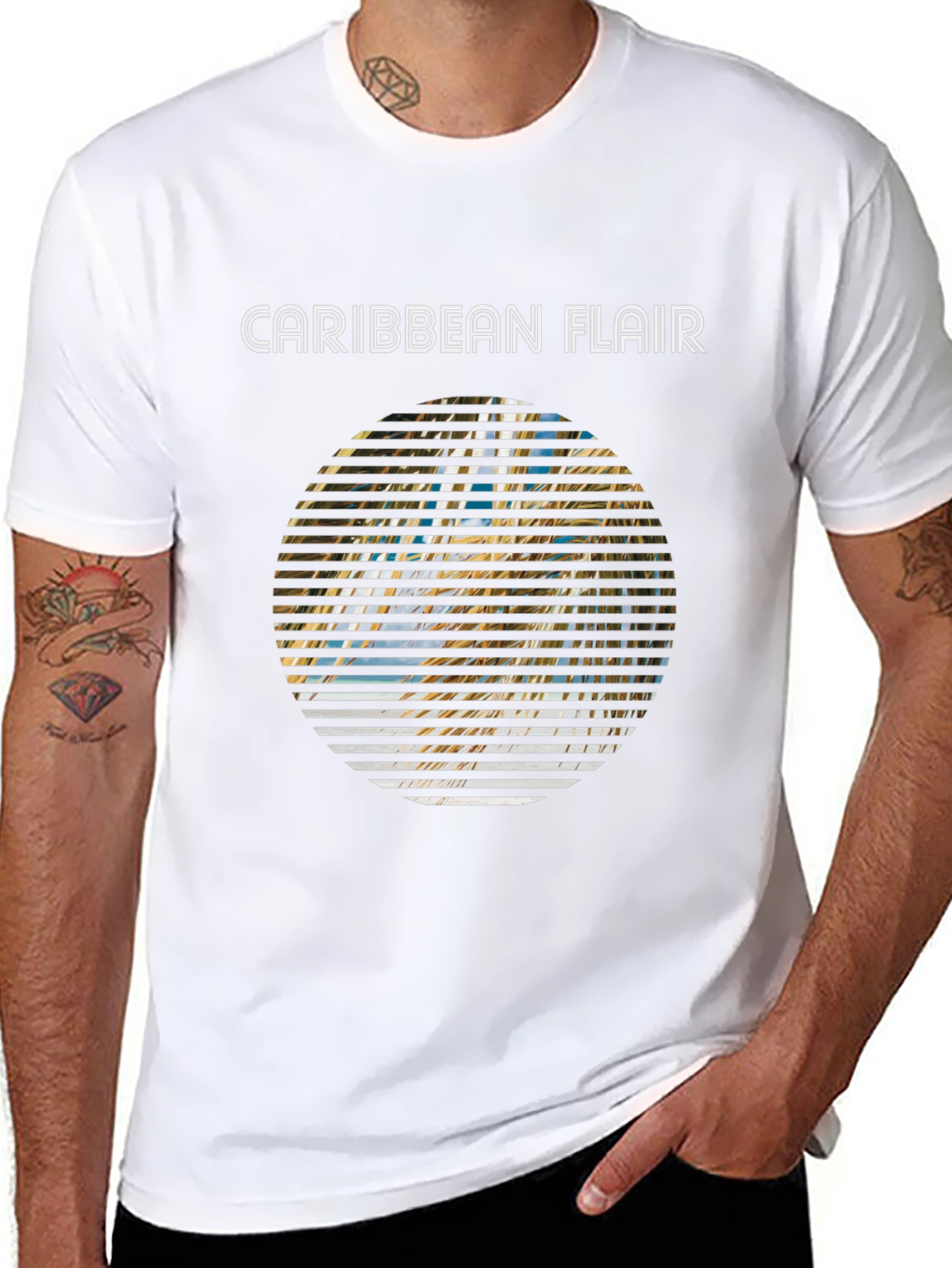 Caribbean Flair Graphic T-Shirt