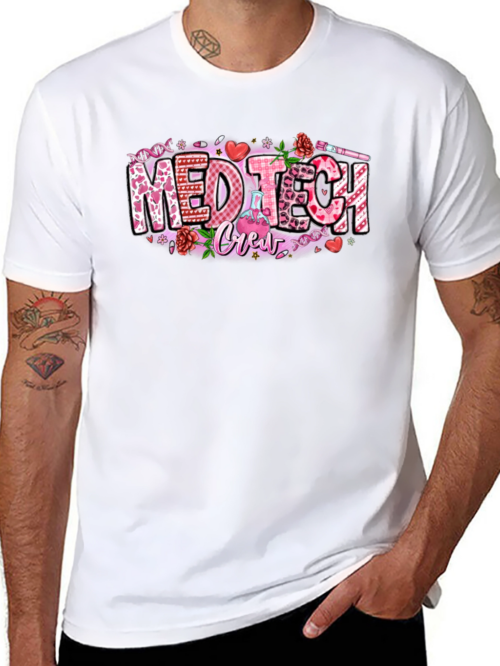 Med Tech Crew Valentines Day T-Shirt