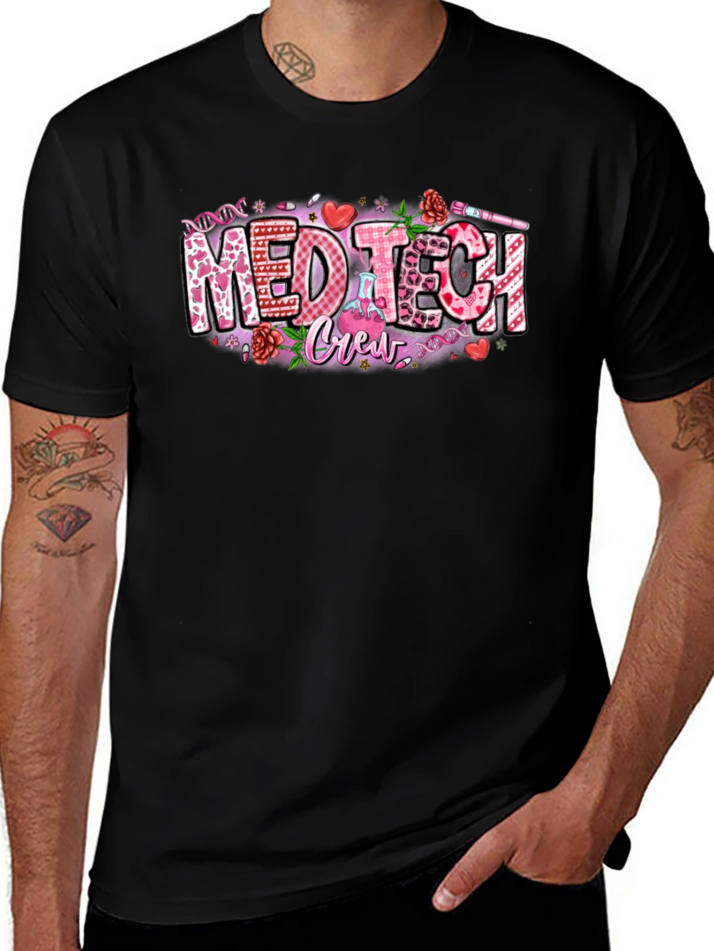 Med Tech Crew Valentines Day T-Shirt