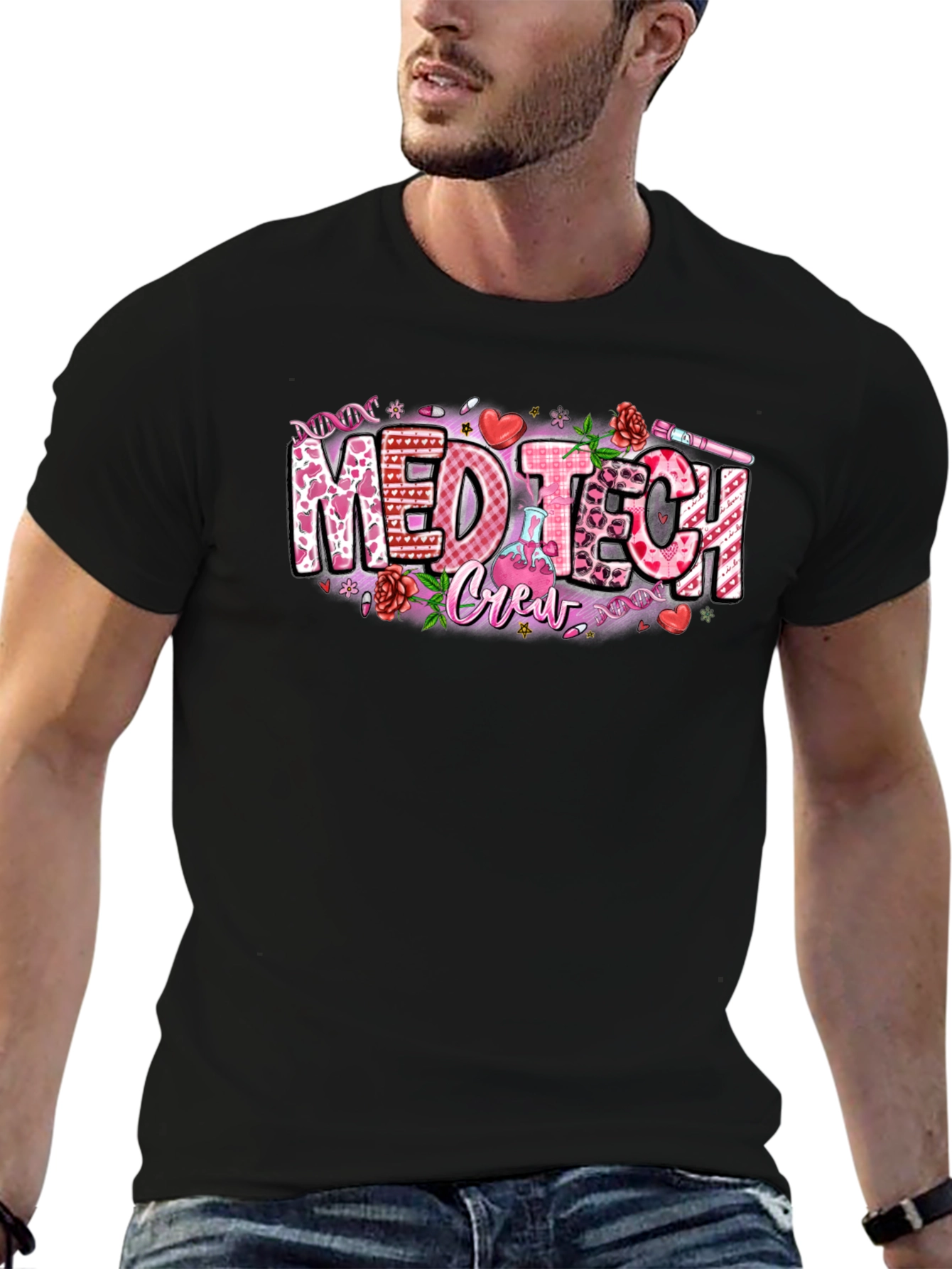 Med Tech Crew Valentines Day T-Shirt