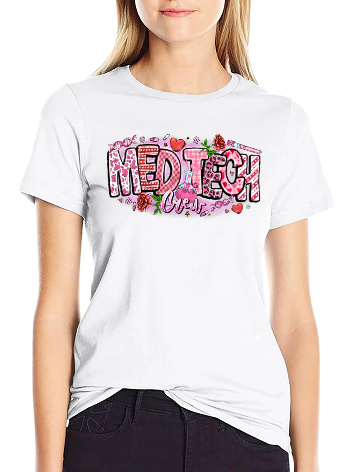 Med Tech Crew Valentines Day T-Shirt