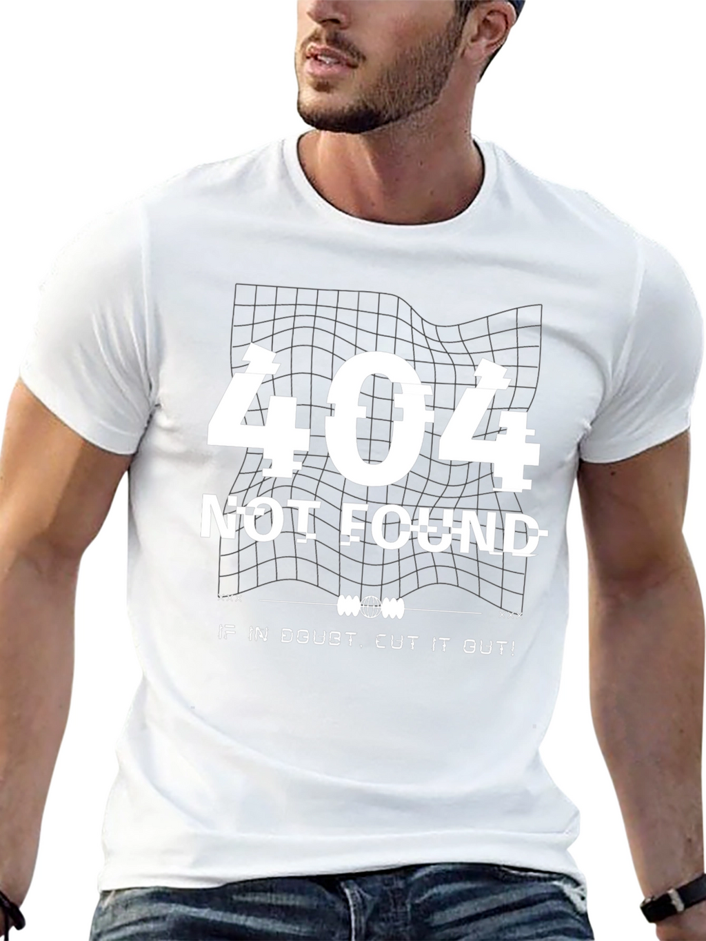404 Not Found Graphic T-Shirt - Black