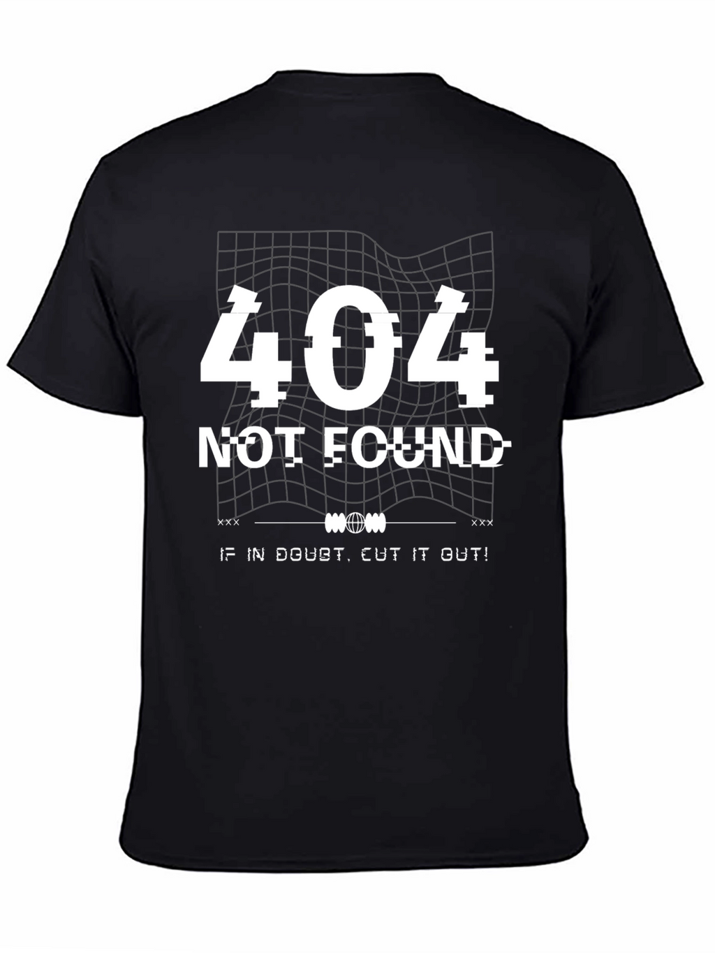 404 Not Found Graphic T-Shirt - Black