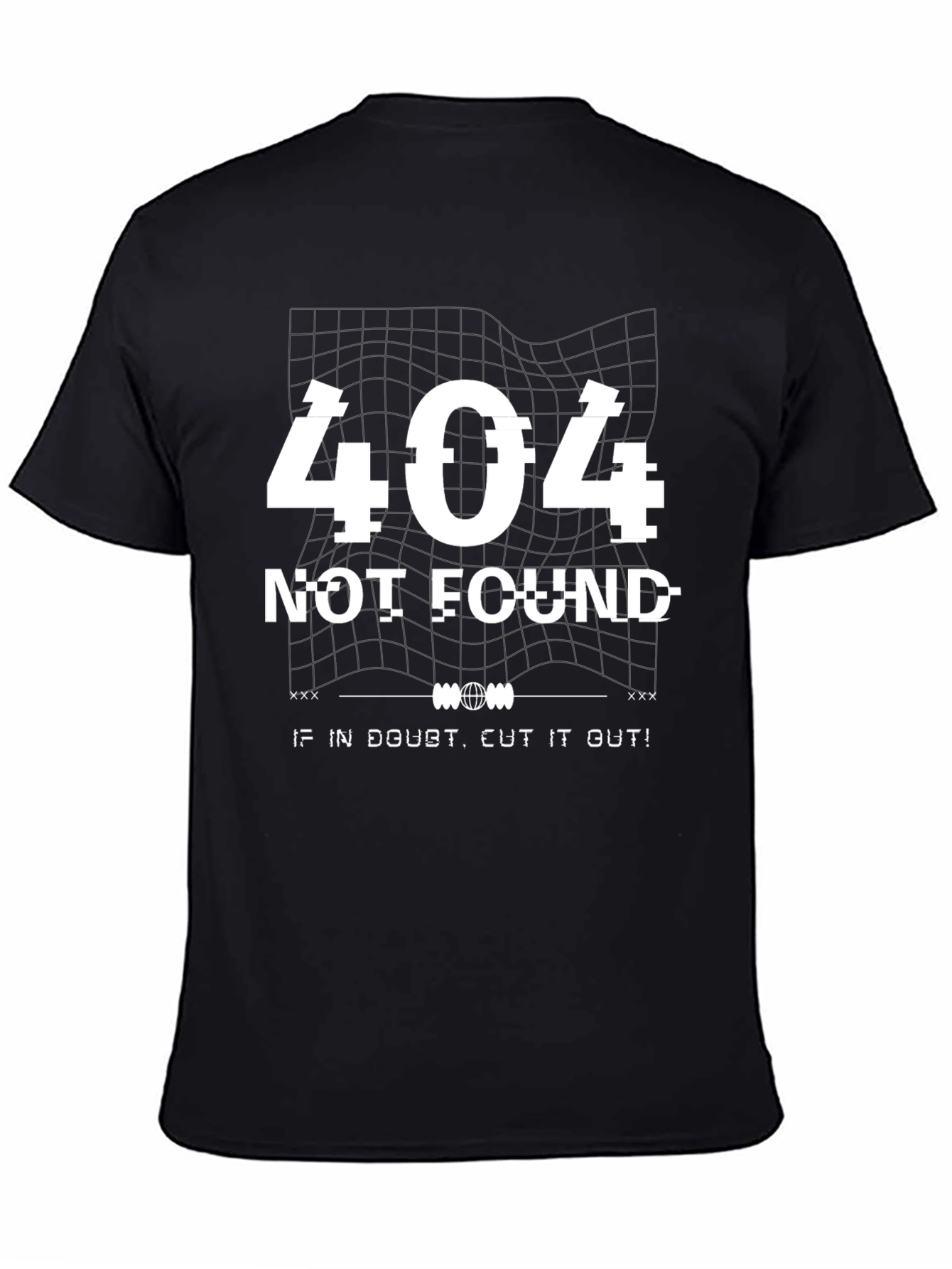 404 Not Found Graphic T-Shirt - Black