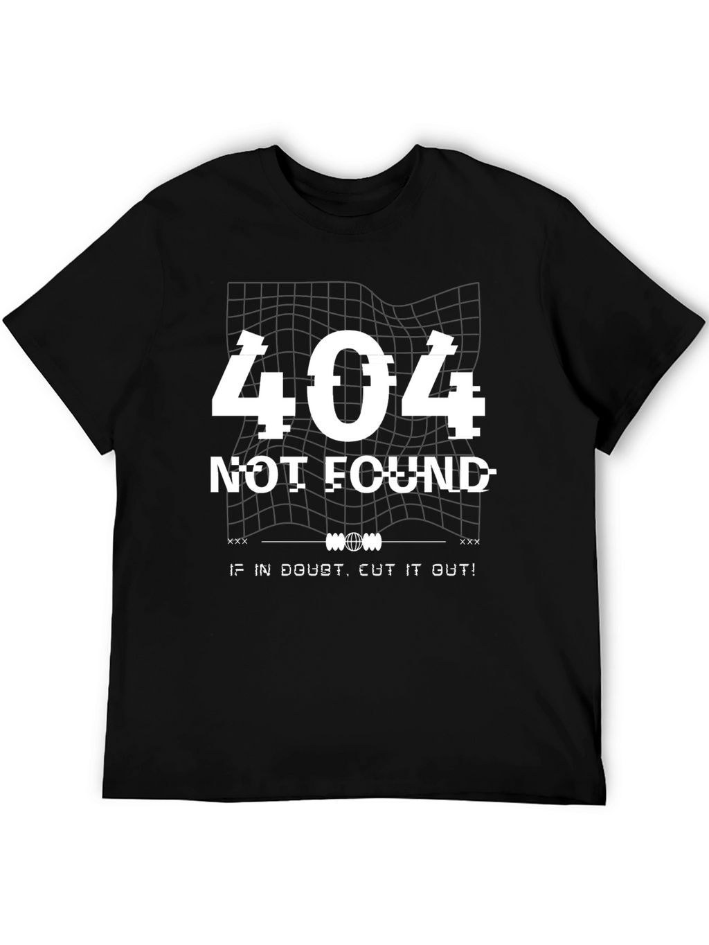 404 Not Found Graphic T-Shirt - Black
