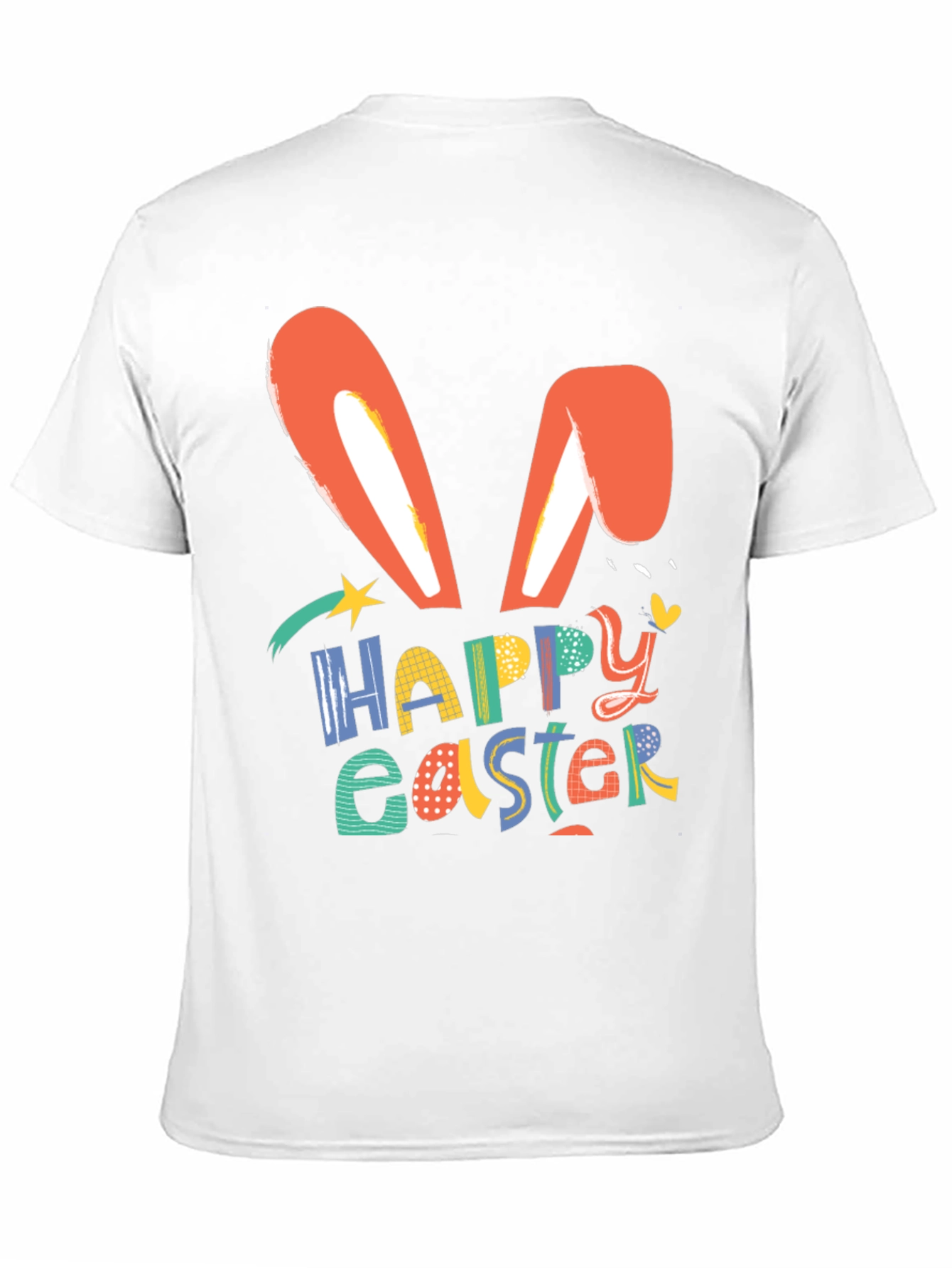 Happy Easter Bunny Ears Graphic T-Shirt