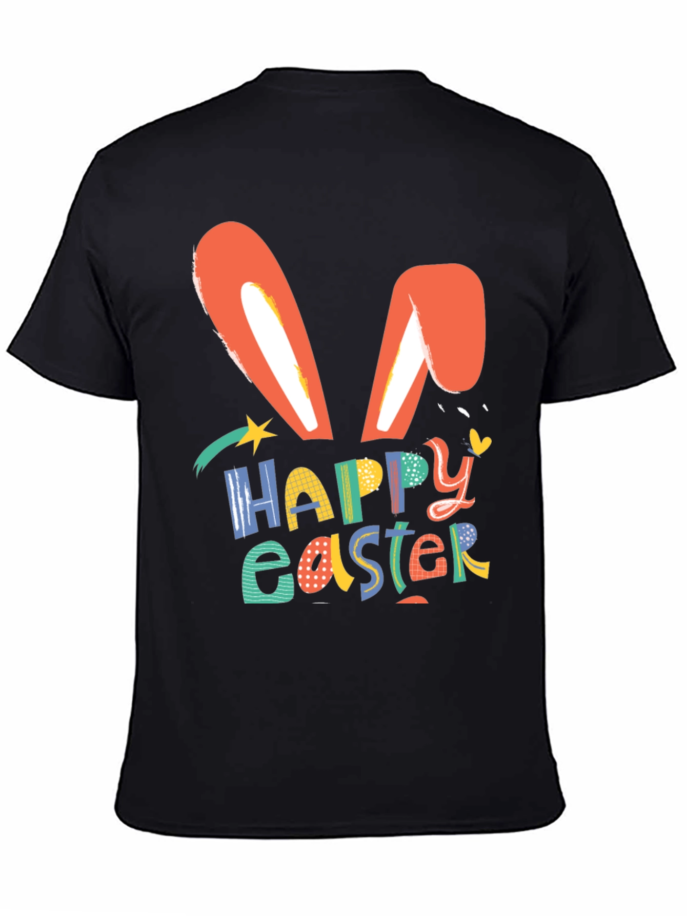 Happy Easter Bunny Ears Graphic T-Shirt