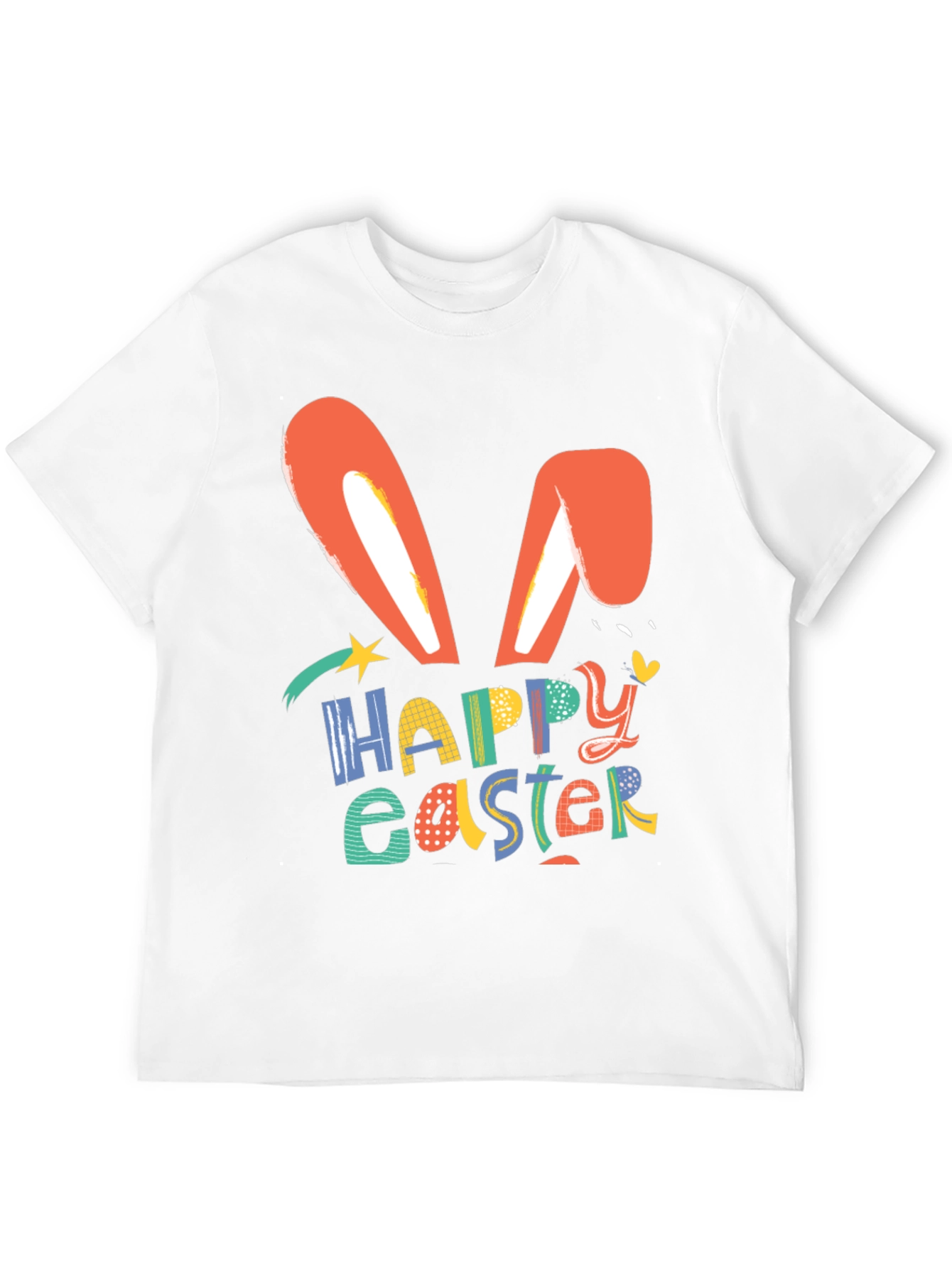 Happy Easter Bunny Ears Graphic T-Shirt