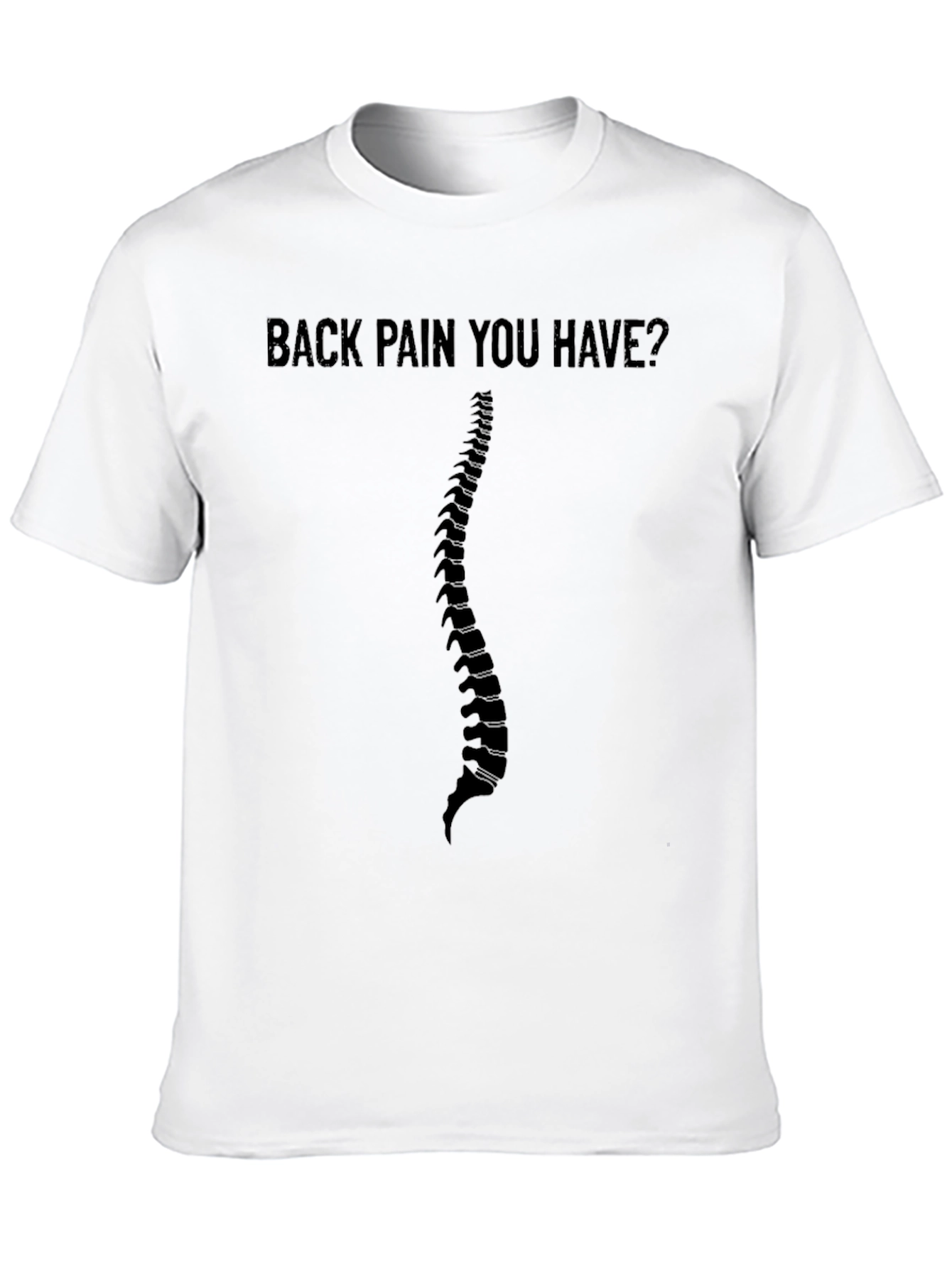 Back Pain T-Shirt - Funny Spine Graphic Tee