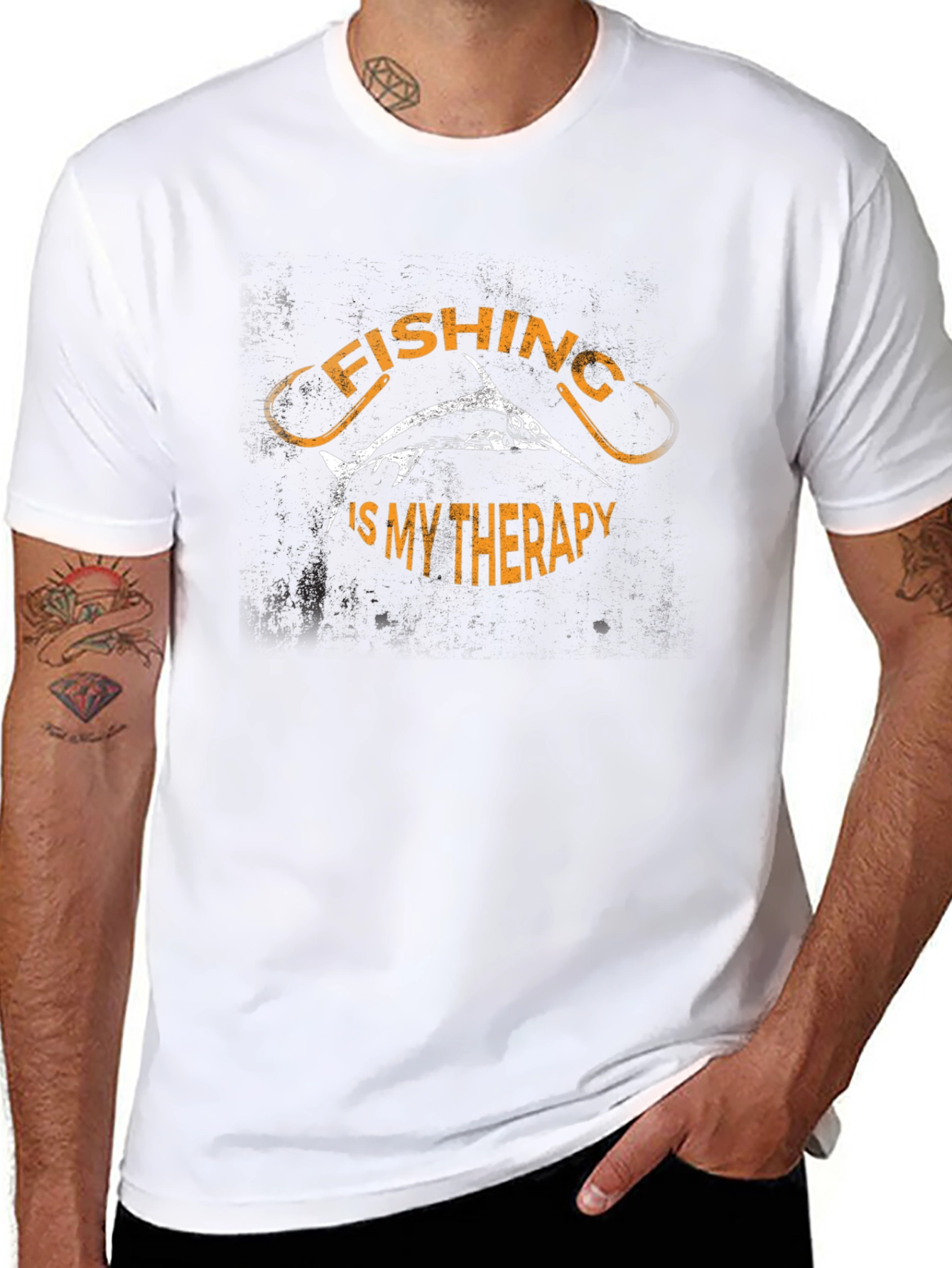 Fishing is My Therapy Graphic T-Shirt