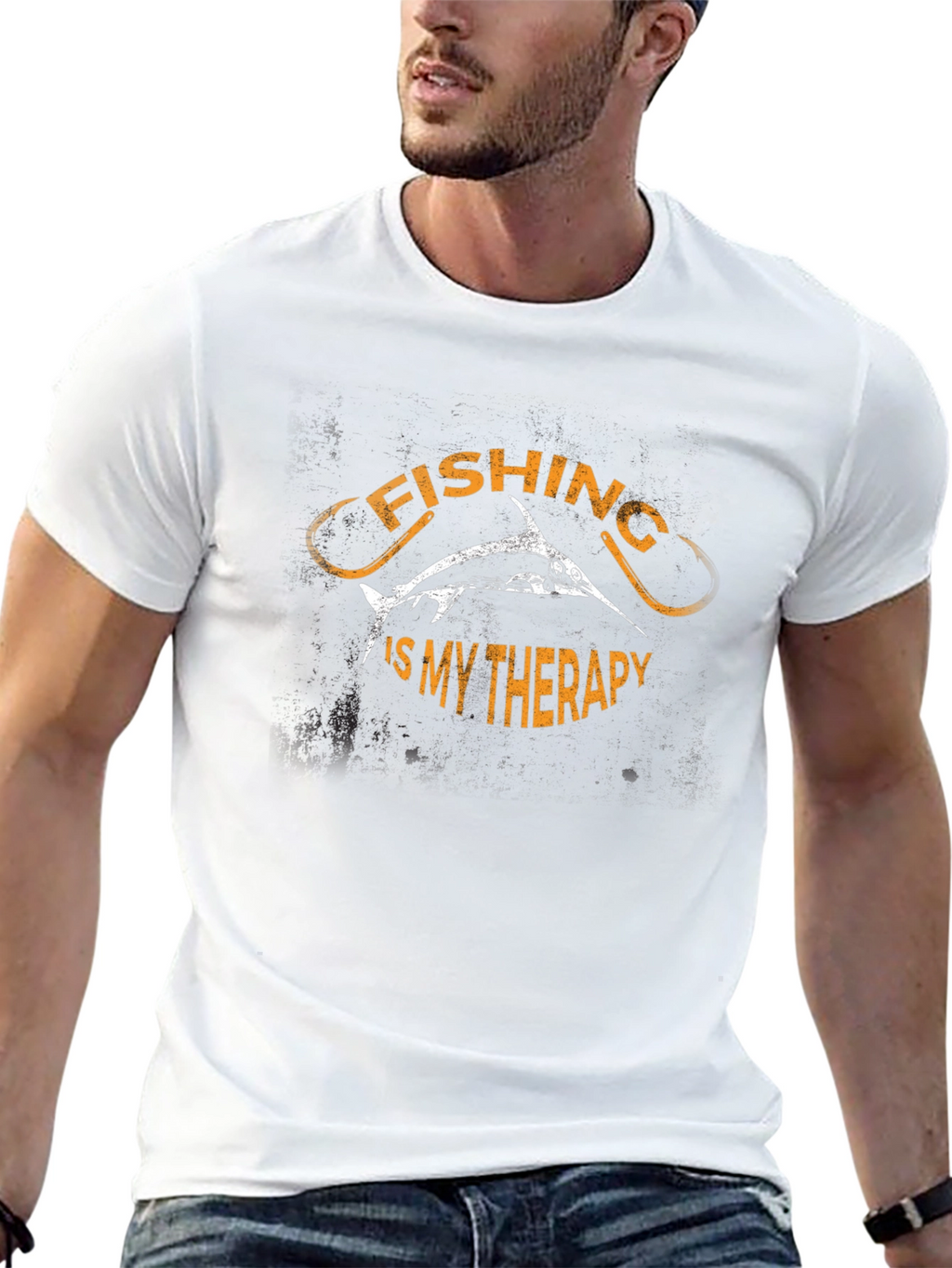 Fishing is My Therapy Graphic T-Shirt