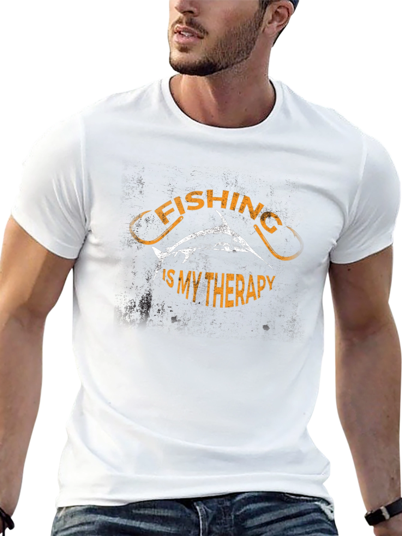 Fishing is My Therapy Graphic T-Shirt