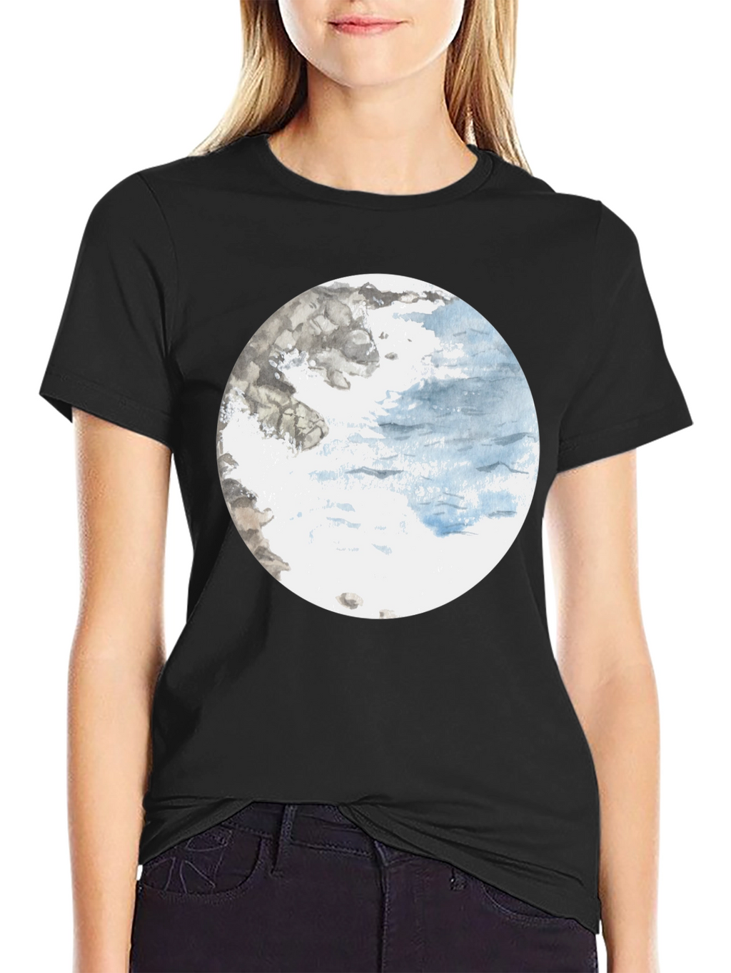 Round Seascape Graphic Tee