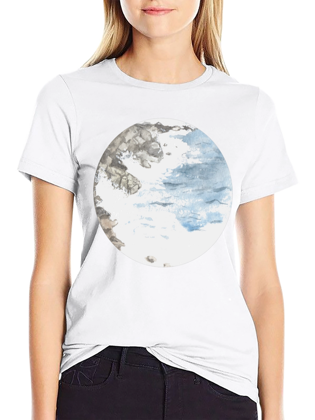 Round Seascape Graphic Tee