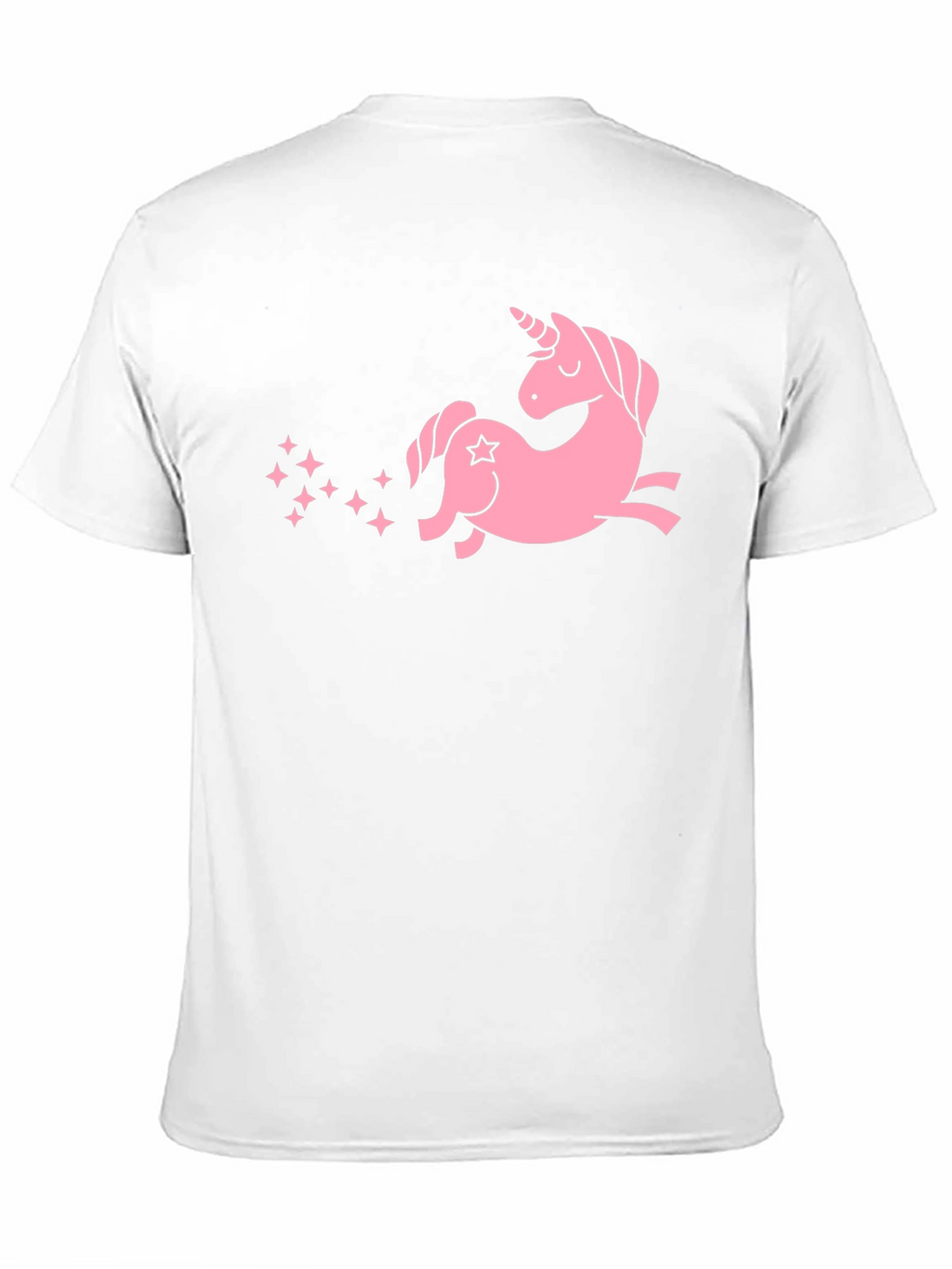 Pink Unicorn Black T-Shirt