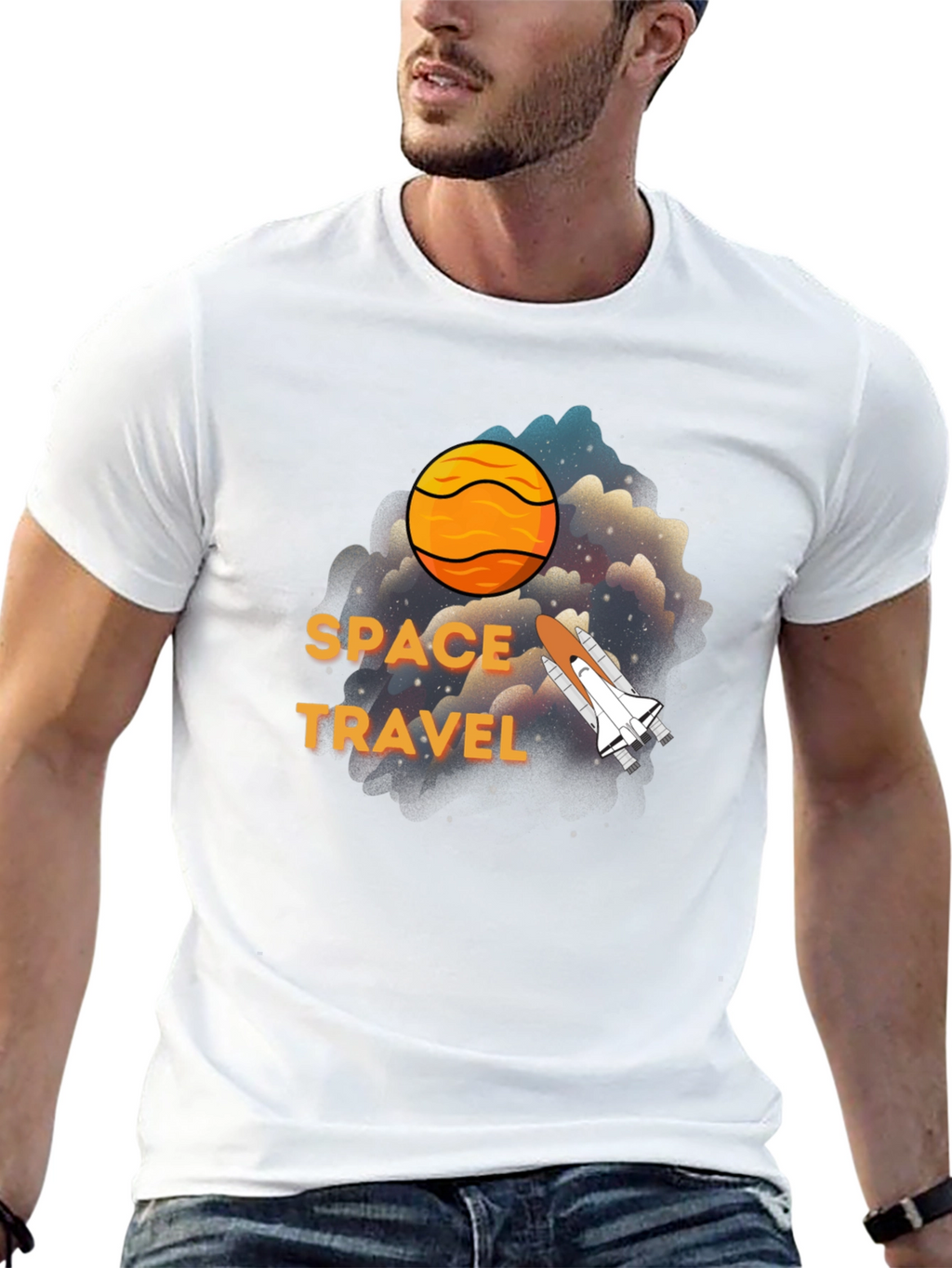 Space Travel Graphic T-Shirt