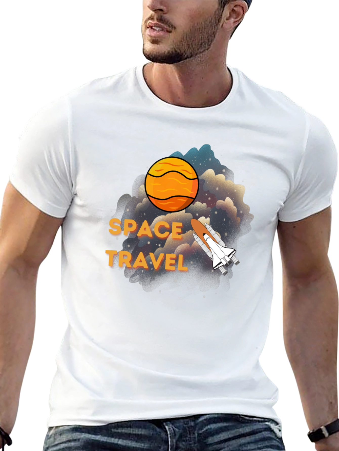 Space Travel Graphic T-Shirt