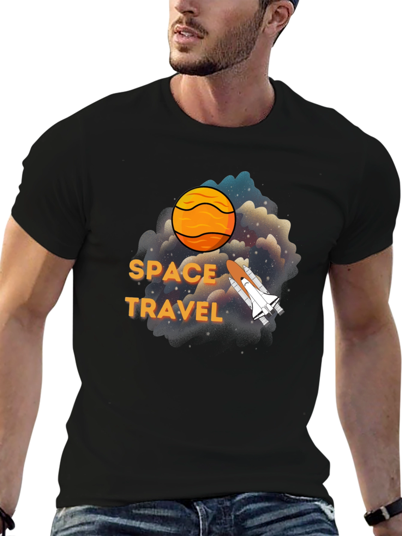 Space Travel Graphic T-Shirt