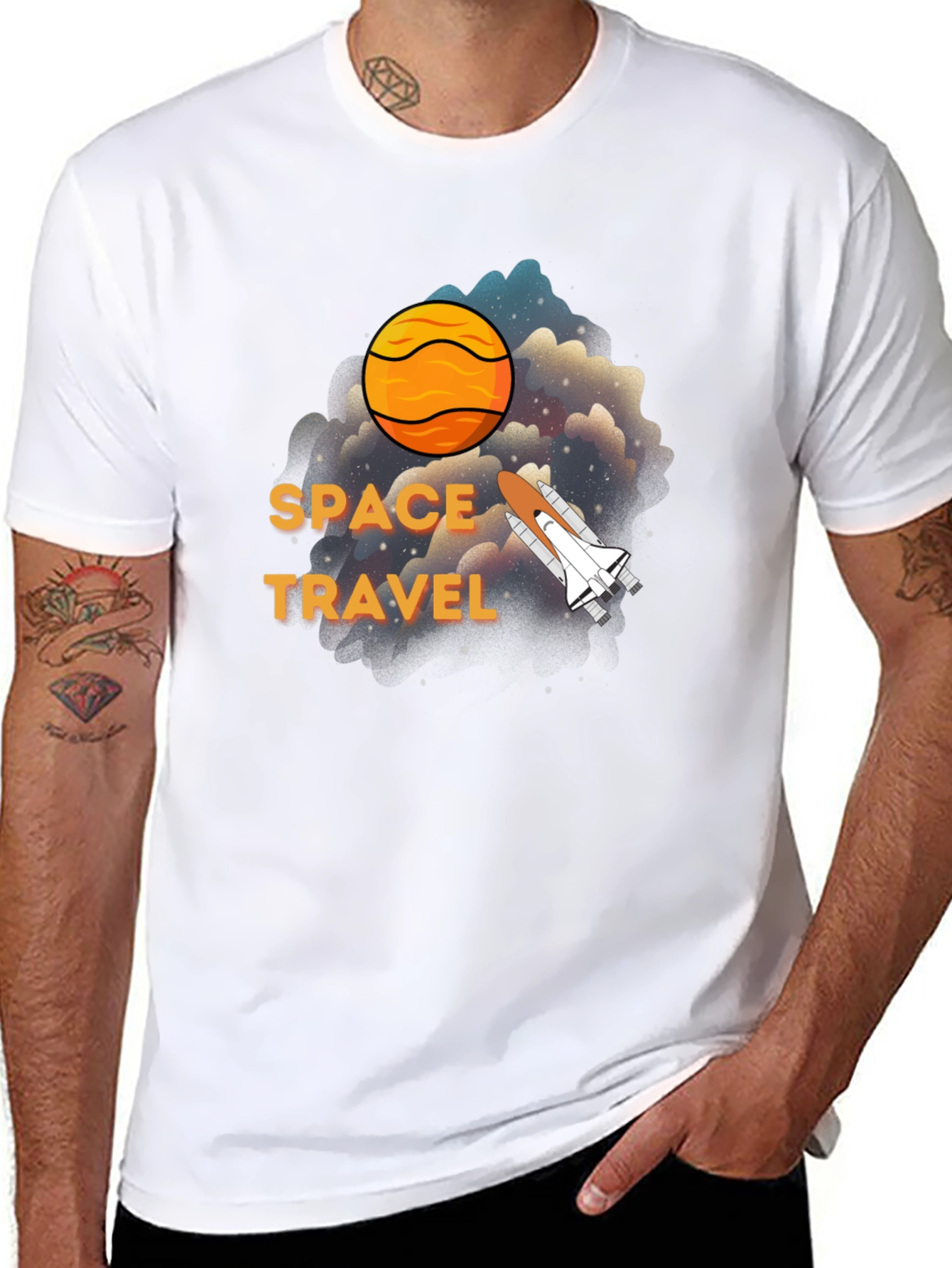 Space Travel Graphic T-Shirt