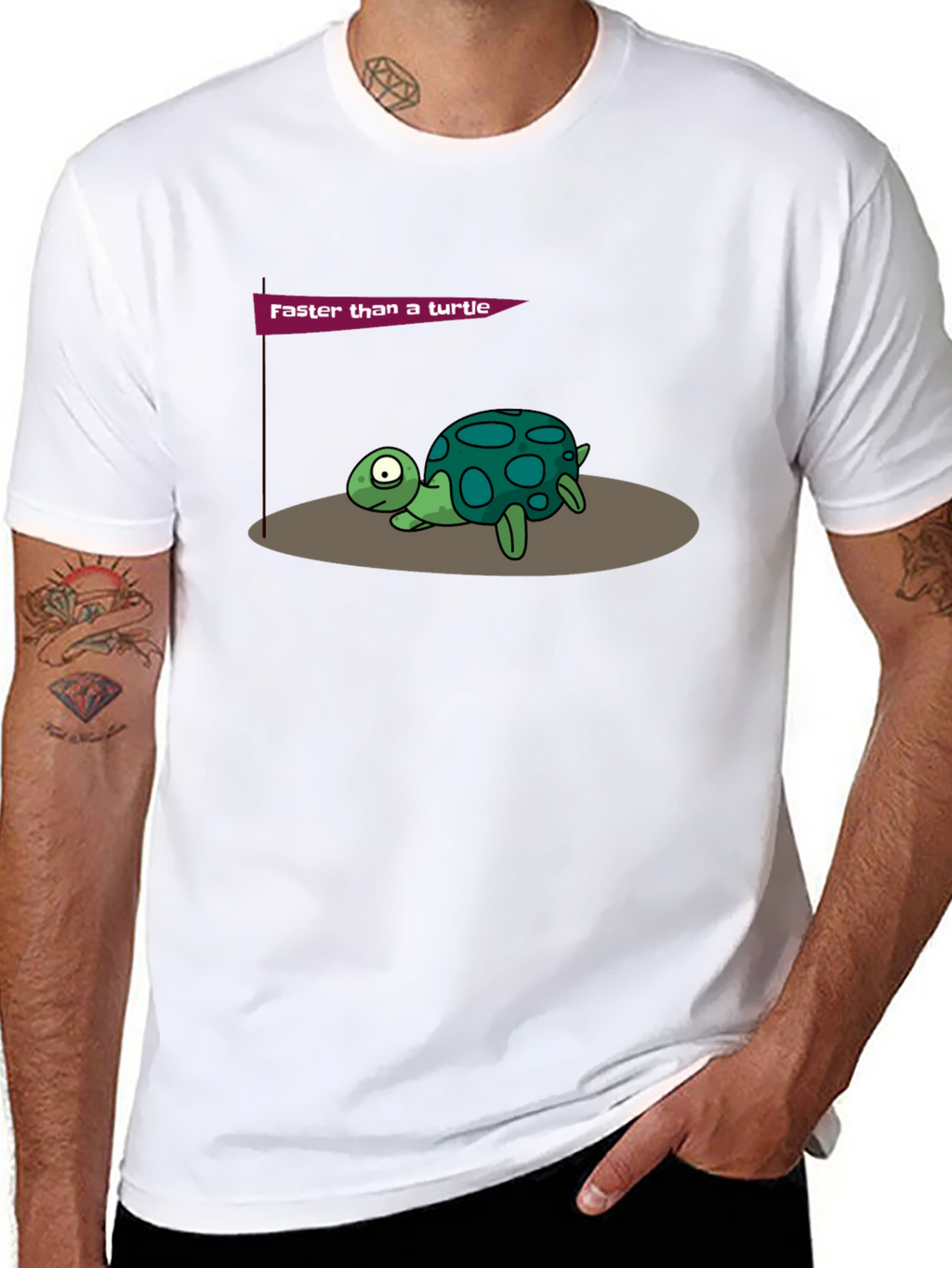 Funny Turtle Graphic T-Shirt