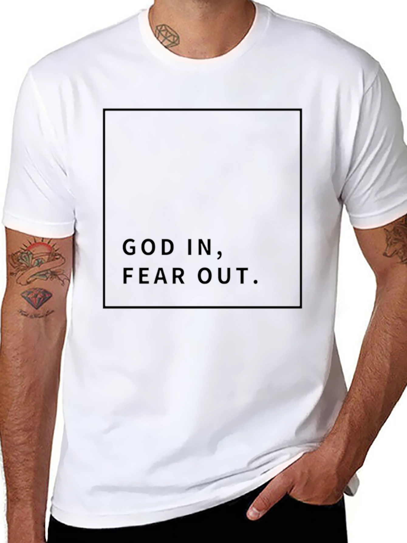 God In Fear Out Black T-Shirt