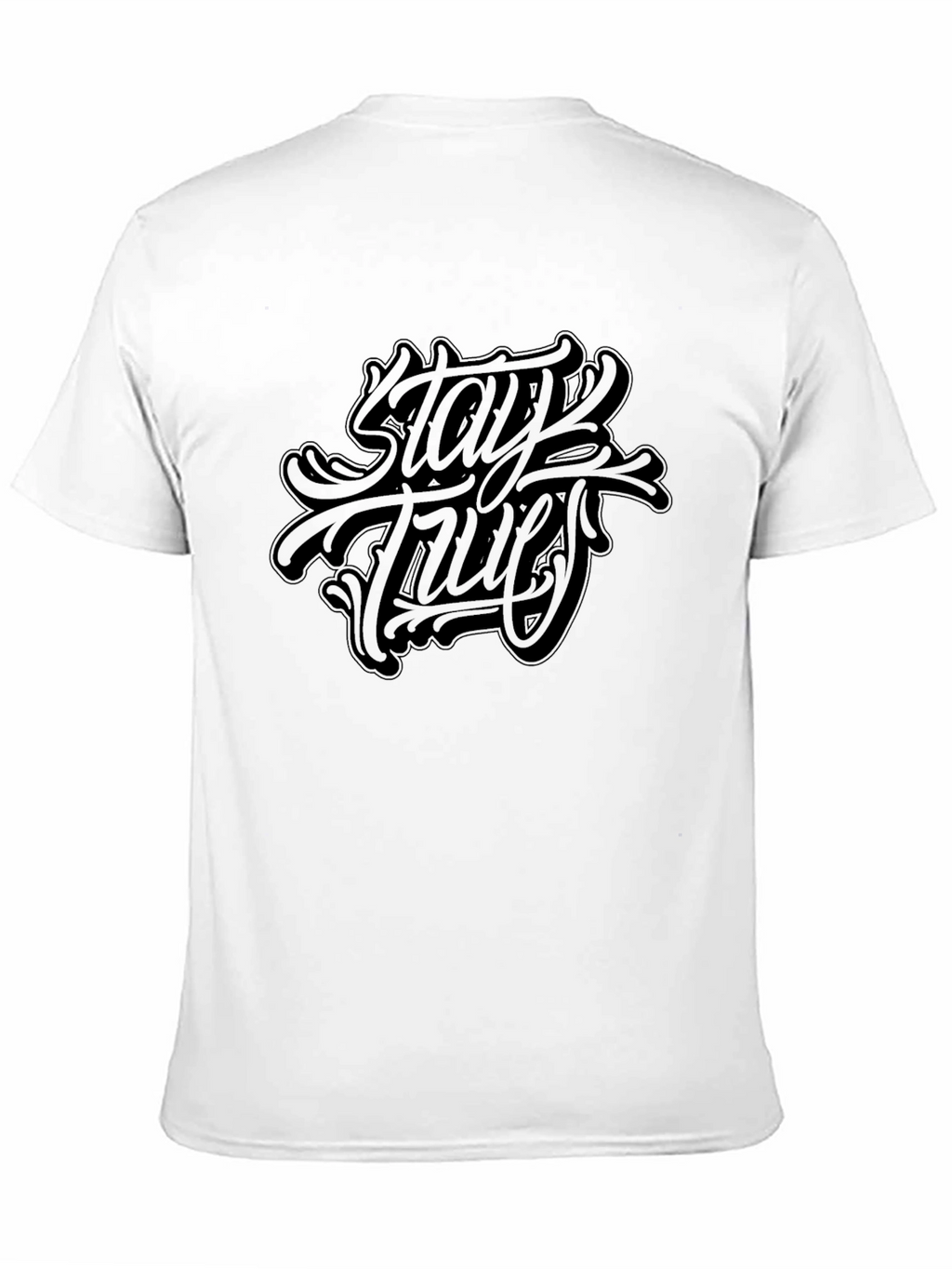 Stay True Graphic Black T-Shirt