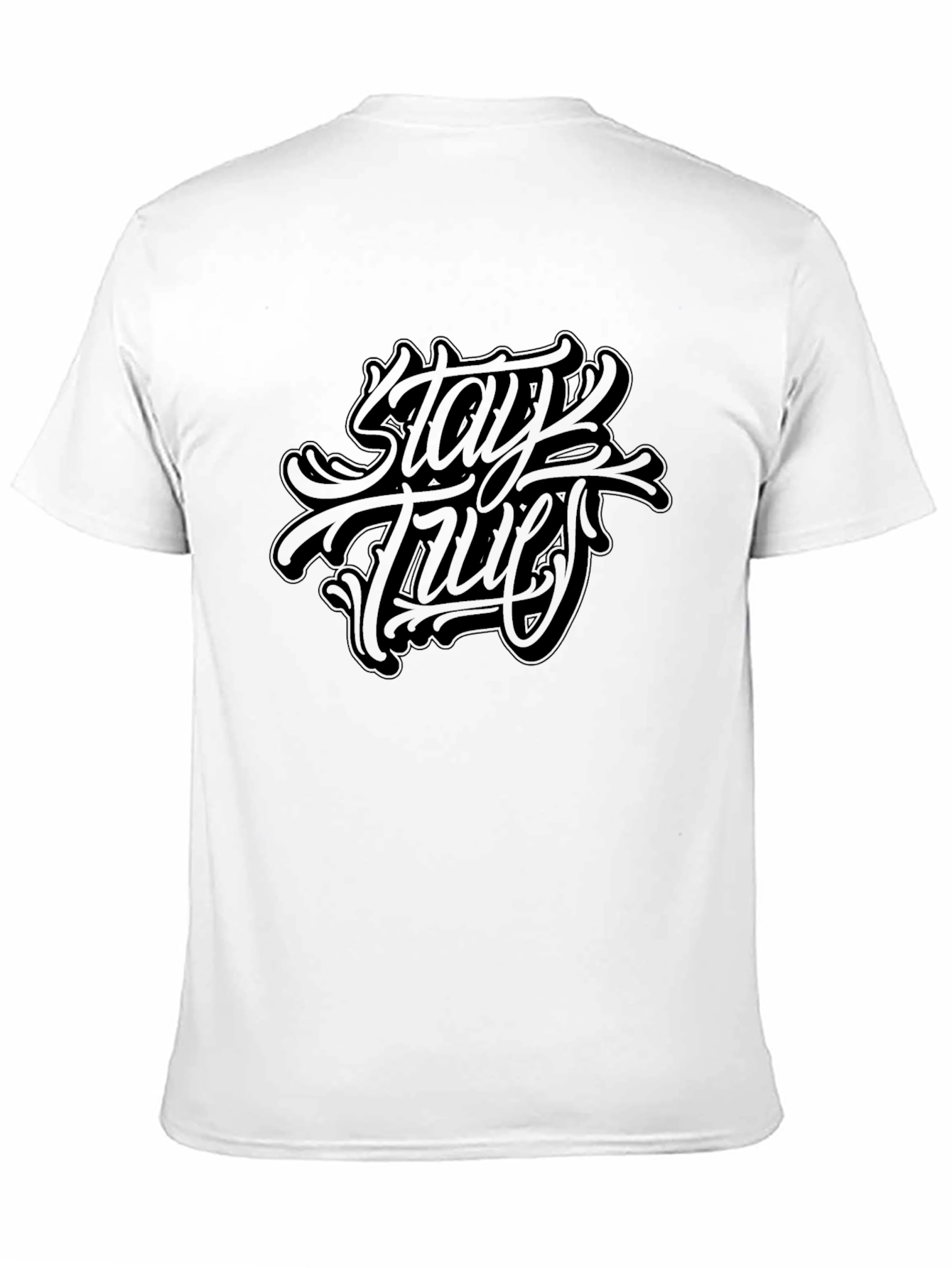 Stay True Graphic Black T-Shirt