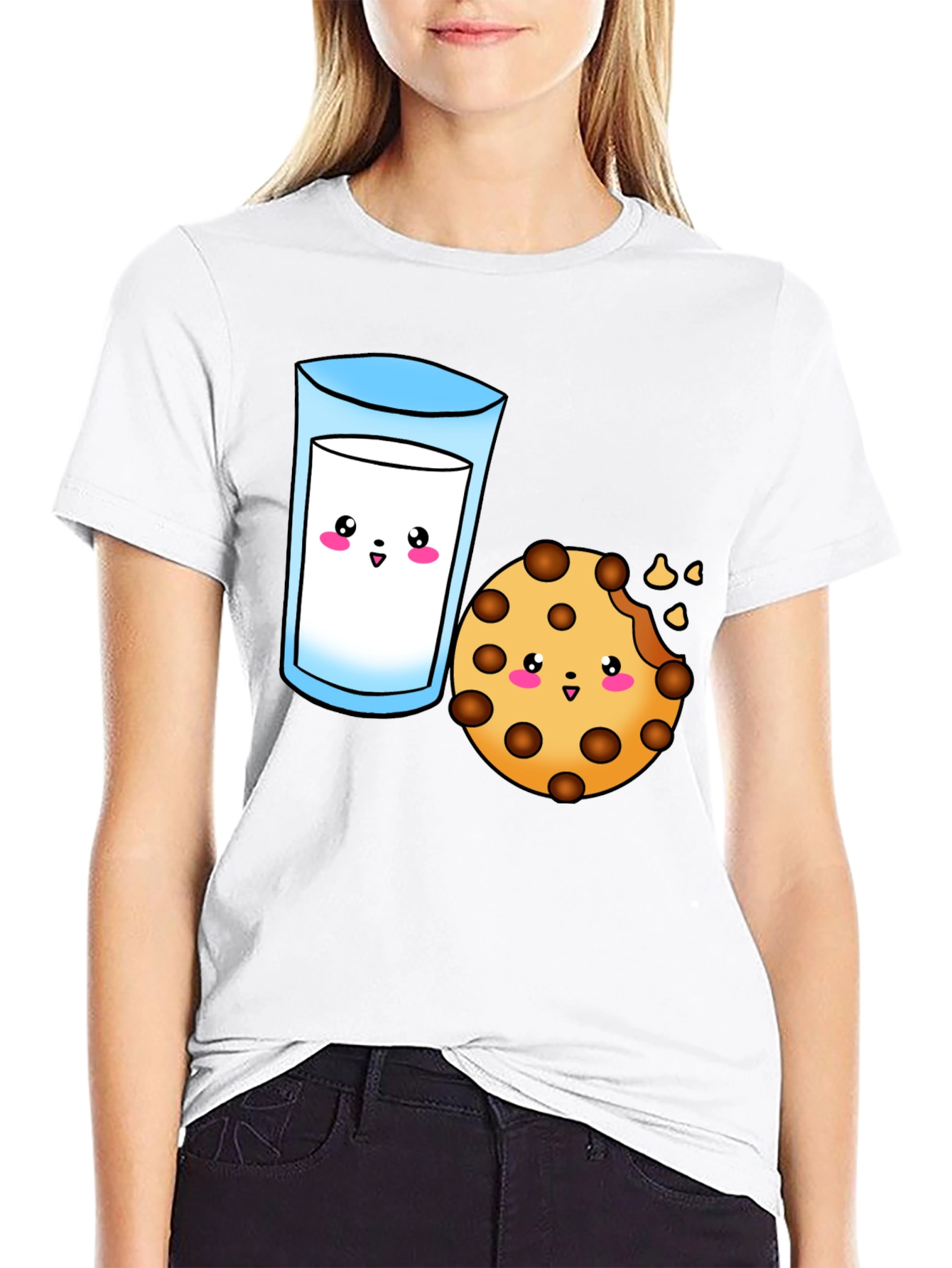 Kawaii Milk and Cookie T-Shirt