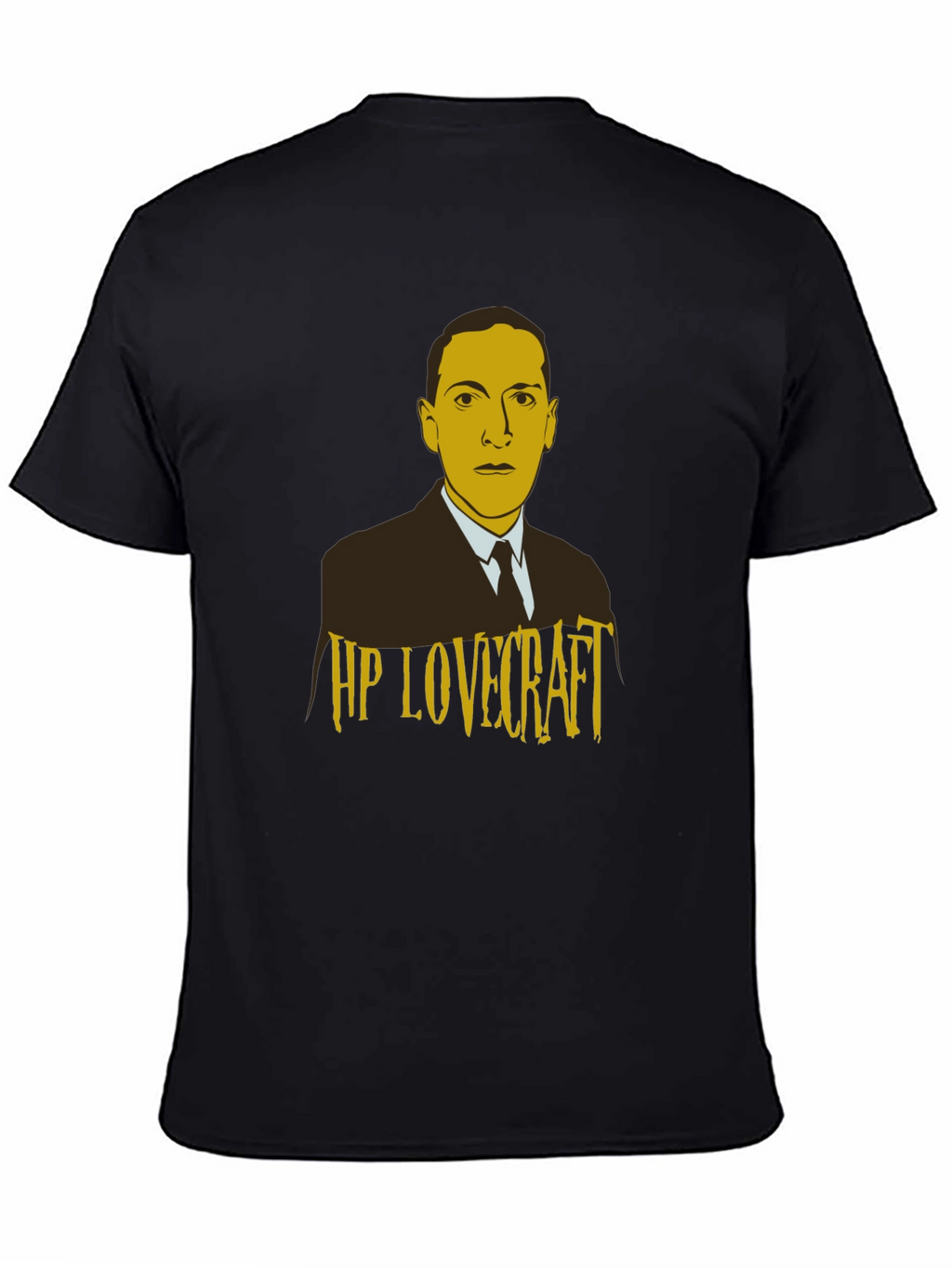 HP Lovecraft Graphic Print Black T-Shirt
