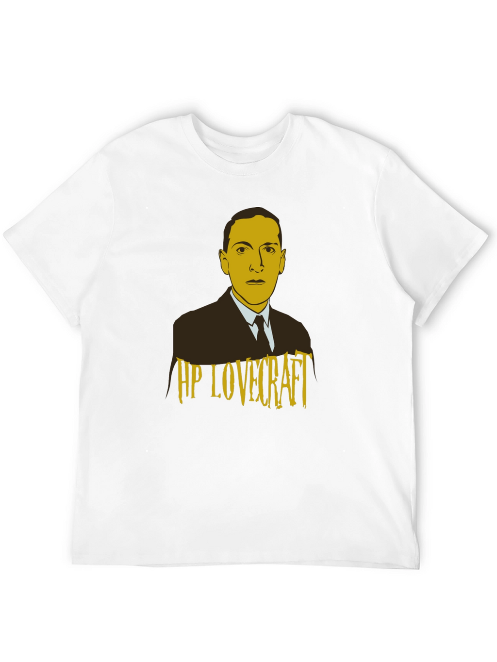 HP Lovecraft Graphic Print Black T-Shirt