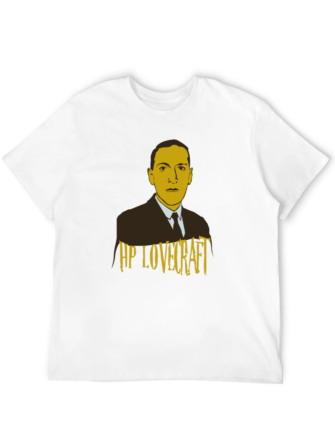 HP Lovecraft Graphic Print Black T-Shirt