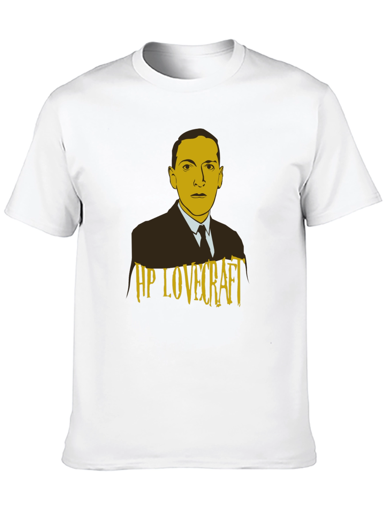 HP Lovecraft Graphic Print Black T-Shirt