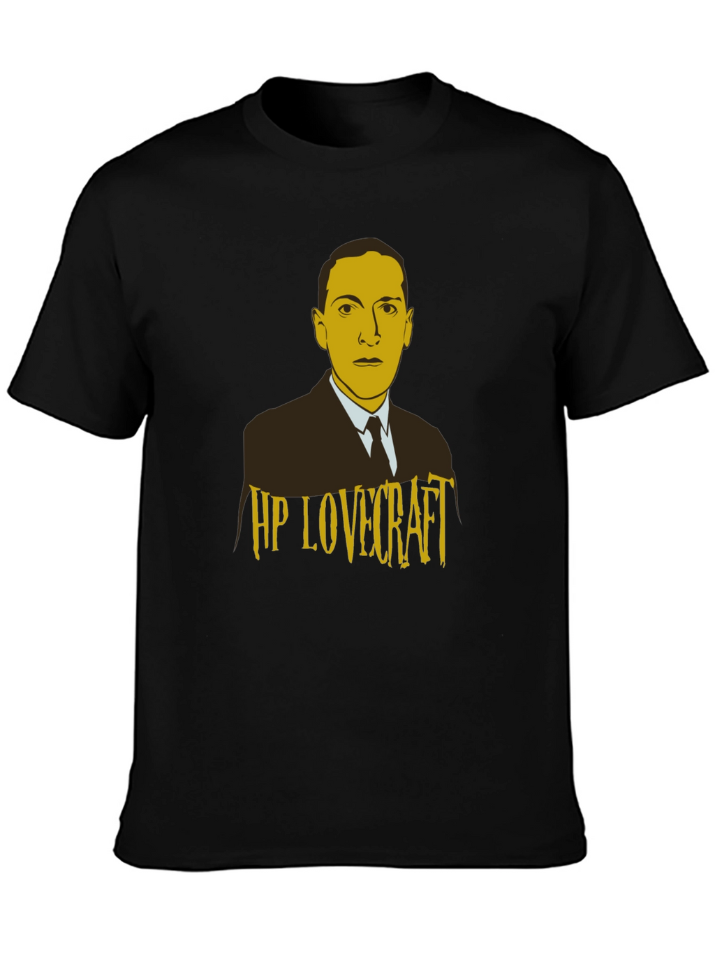 HP Lovecraft Graphic Print Black T-Shirt